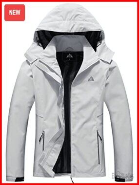 Women's Waterproof Rain Jacket Hooded Windbreaker Lightweight